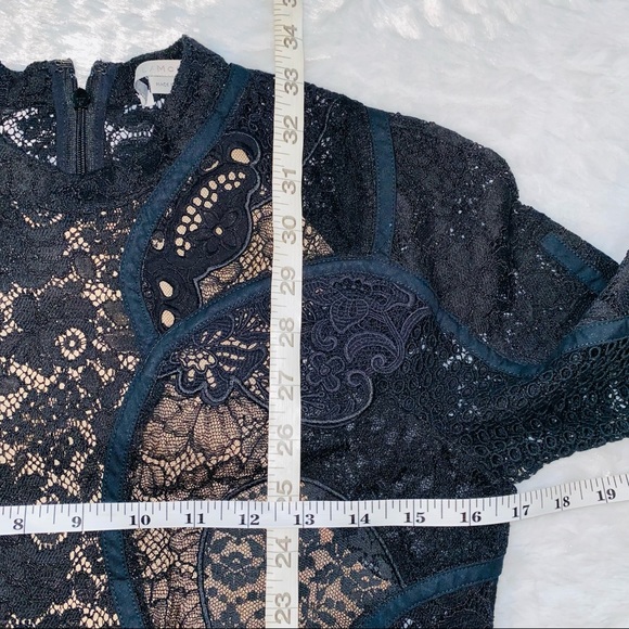 [Stella McCartney] Edith Black Corded Lace Bodycon Mini Dress - ASO Emma Watson - Picture 6 of 16